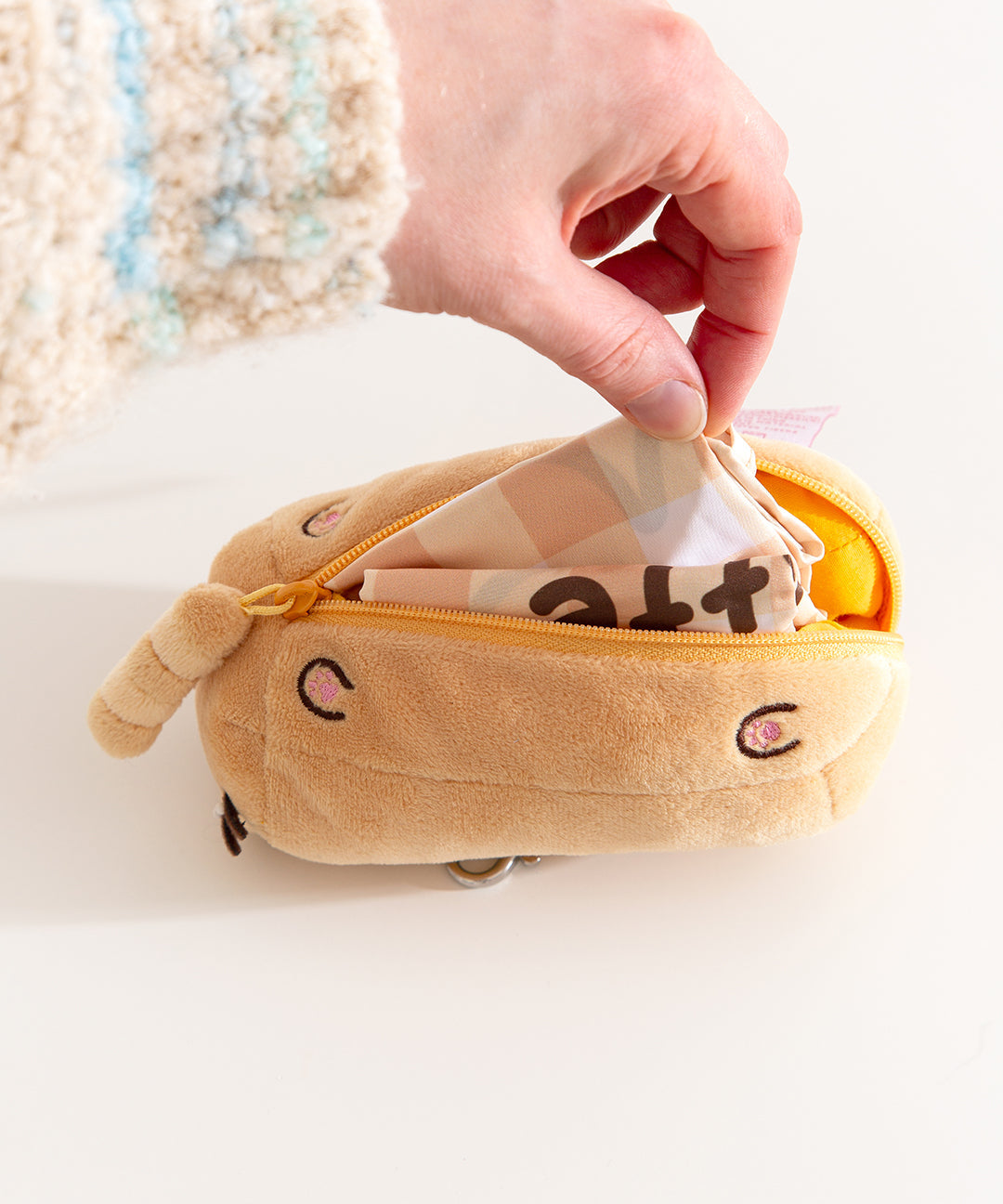 Pusheen Baguette Reusable Bag Keychain Plush