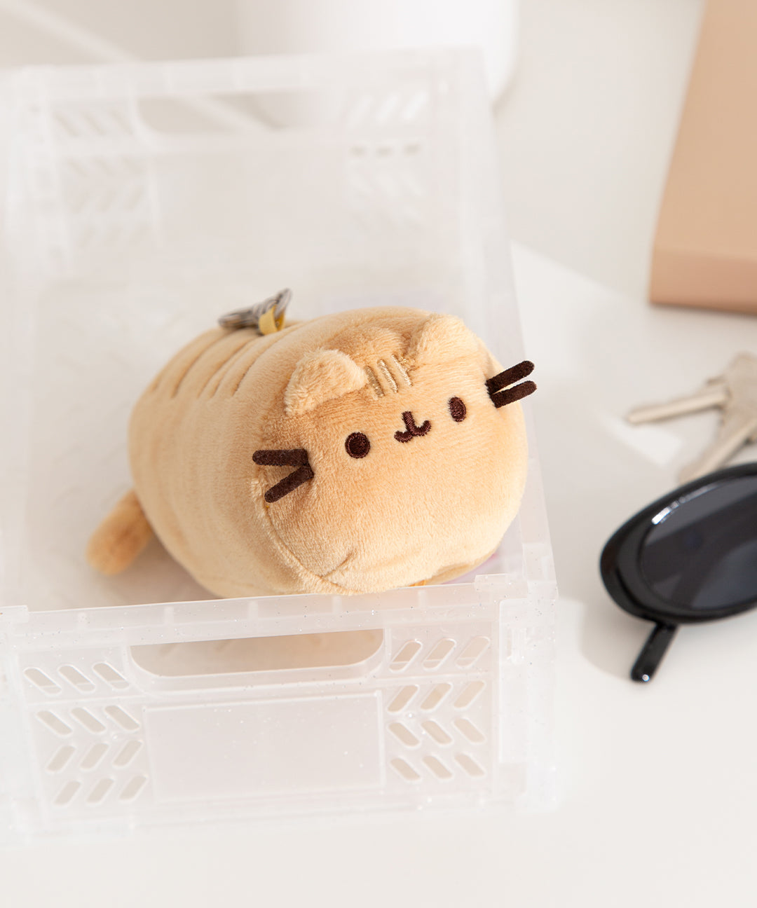 Pusheen Baguette Reusable Bag Keychain Plush