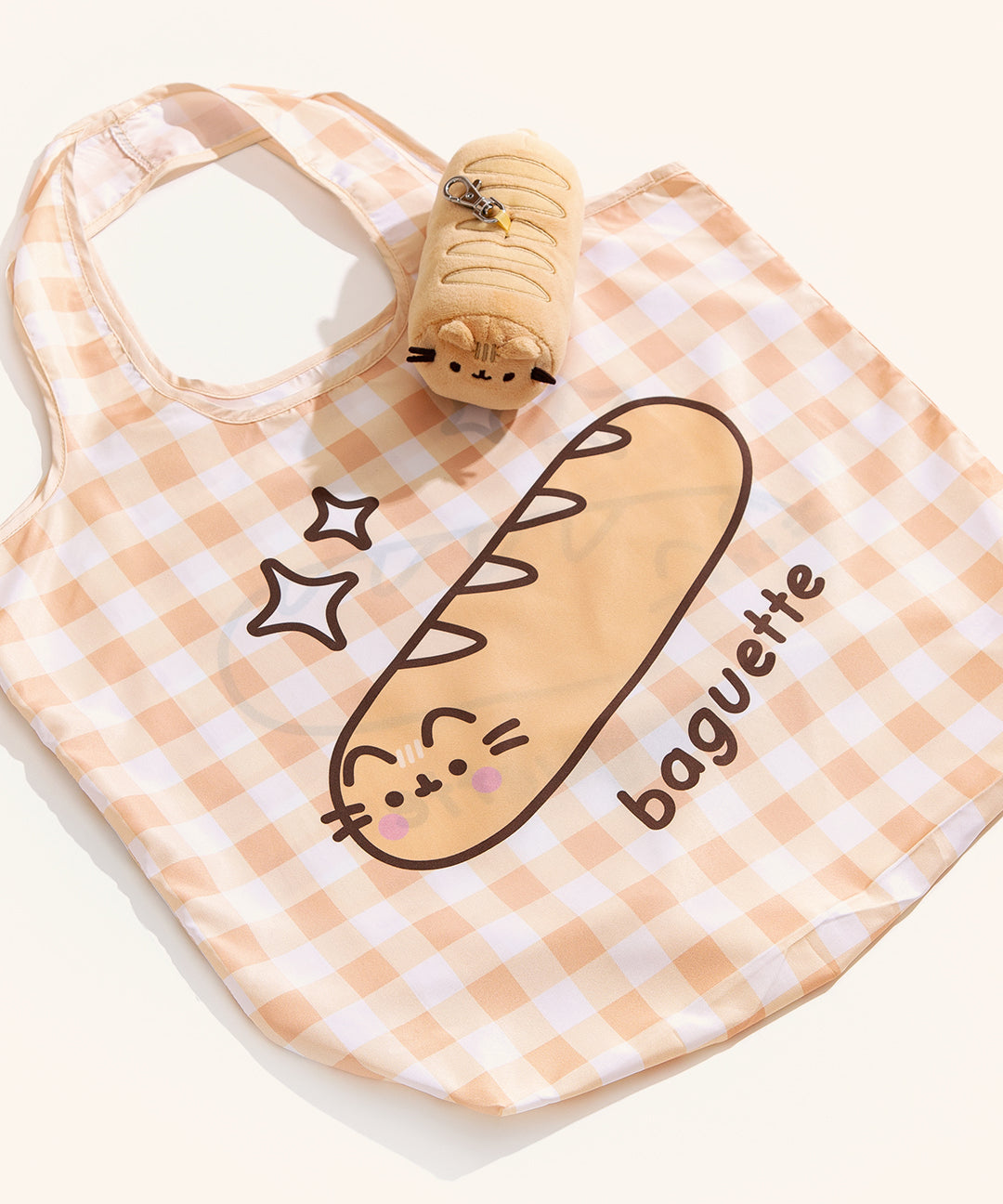 Pusheen Baguette Reusable Bag Keychain Plush