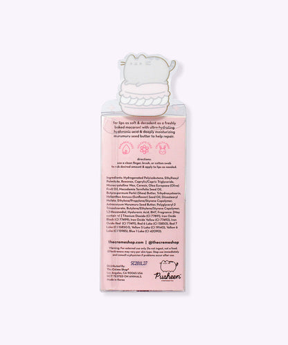 The Crème Shop x Pusheen Strawberry Macaron Lip Balm