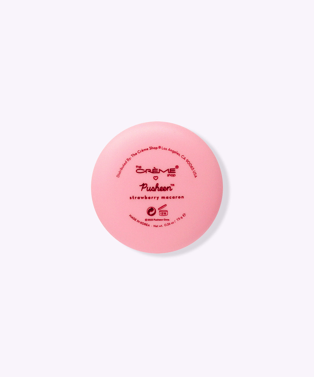 The Crème Shop x Pusheen Strawberry Macaron Lip Balm